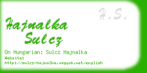 hajnalka sulcz business card